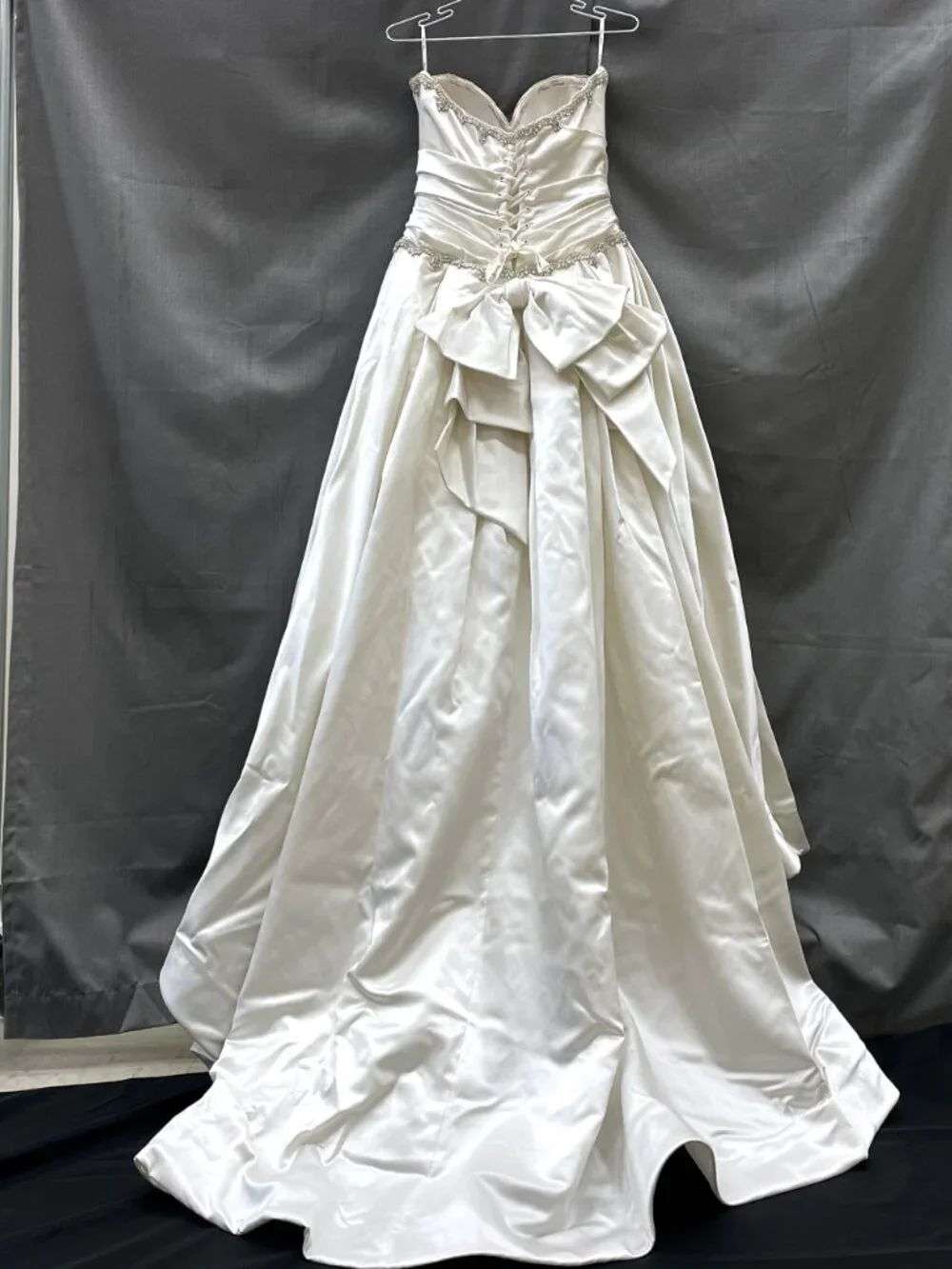 Satin Ballgown Pnina Tornai Princess Corset Wedding Gown - Picture 4 of 13